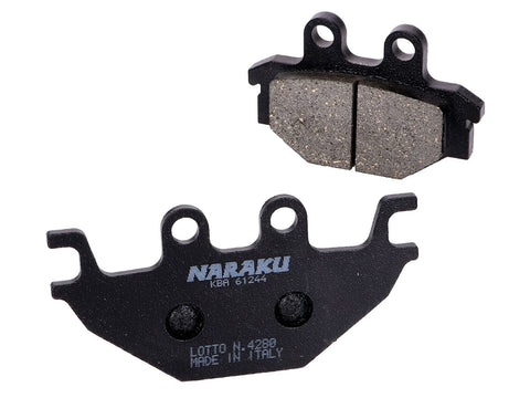 brake pads Naraku organic for Kymco KXR, MXU, Maxxer, UXV, SYM Quad Lander, Yamaha MT, YZF-R NARAKU MOTOVEIKALS 21