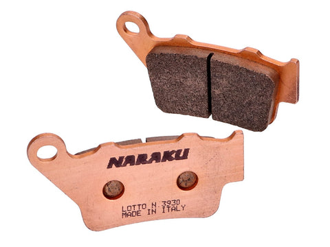 brake pads Naraku sintered, rear for KTM Duke 125, 390 NARAKU MOTOVEIKALS 21