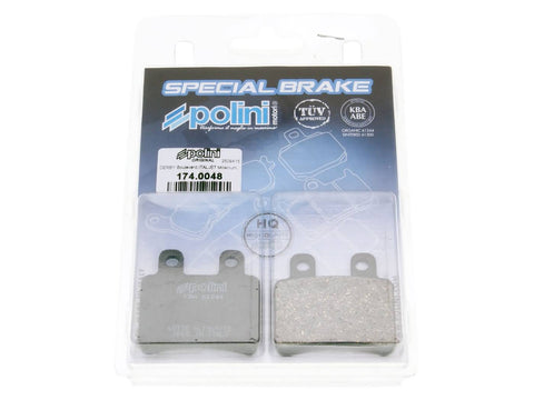 brake pads Polini organic for Italjet Jet Set, Peugeot Elystar, Yamaha DT POLINI MOTOVEIKALS 21