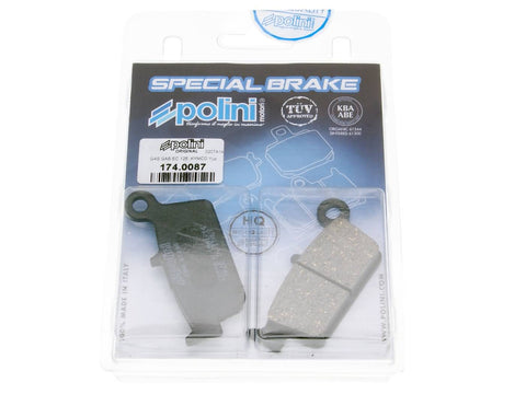 brake pads Polini organic for Kymco Curio, Fever ZXI, ZXII, KB50, Top Boy, Honda Lead, Shadow POLINI MOTOVEIKALS 21