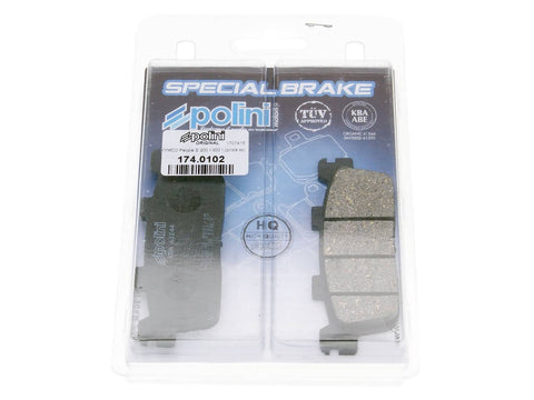 brake pads Polini organic for Kymco K-XCT, People GT, S, X-Citing, New POLINI MOTOVEIKALS 21
