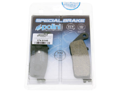 brake pads Polini organic for Kymco Xciting 400i, Daelim, Kawasaki POLINI MOTOVEIKALS 21