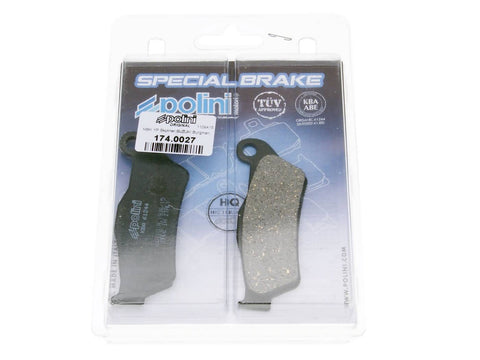 brake pads Polini organic for MBK Skyliner, Yamaha Majesty, Piaggio X9, Gilera Nexus, GP800, Suzuki UH Burgman 125, 150 POLINI MOTOVEIKALS 21