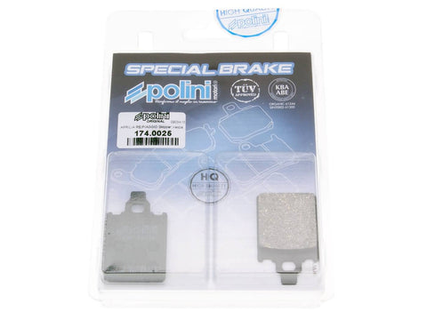 brake pads Polini organic for Piaggio Quartz, Italjet Formula, Piaggio SKR POLINI MOTOVEIKALS 21