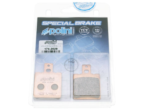 brake pads Polini sintered for Aprilia RS 50, 125, RX 50, Beta Tempo, Quadra, Cagiva Mito 125 POLINI MOTOVEIKALS 21