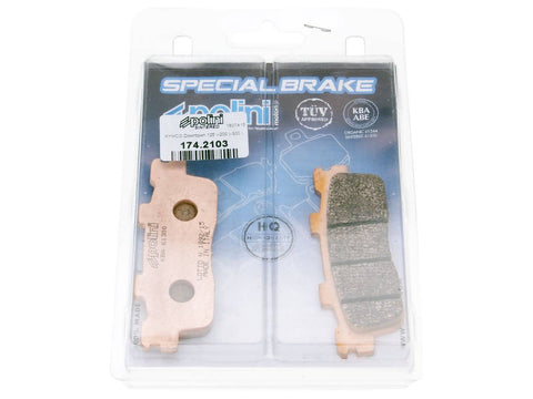 brake pads Polini sintered for Kymco Downtown 125, 300 POLINI MOTOVEIKALS 21