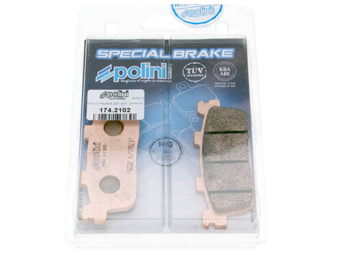 brake pads Polini sintered for Kymco K-XCT, People GT, S, X-Citing, New POLINI MOTOVEIKALS 21