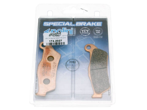 brake pads Polini sintered for MBK Skyliner, Yamaha Majesty, Piaggio X9, Gilera Nexus, GP800, Suzuki UH Burgman 125, 150 POLINI MOTOVEIKALS 21