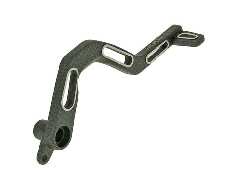 brake pedal aluminum carbon optic for Derbi Senda DRD, SM, X VPARTS MOTOVEIKALS 21