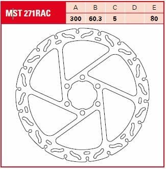Brake Rotor Fix Rac L/R TRW TRW MOTOVEIKALS 21