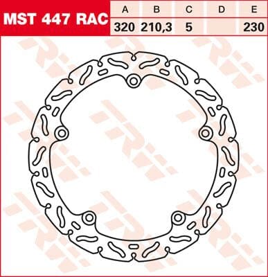 Brake Rotor Fix Rac L/R TRW TRW MOTOVEIKALS 21