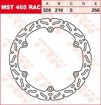 Brake Rotor Fix Rac L/R TRW TRW MOTOVEIKALS 21