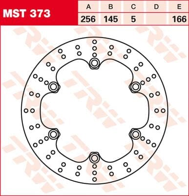 Brake Rotor Fix Round L/R TRW TRW MOTOVEIKALS 21