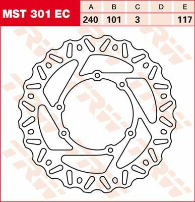 Brake Rotor Fix Wave L/R Mx TRW TRW MOTOVEIKALS 21