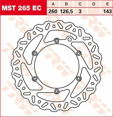 Brake Rotor Fix Wave L/R TRW TRW MOTOVEIKALS 21