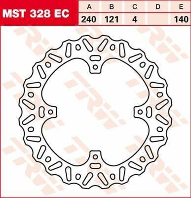 Brake Rotor Fix Wave L/R TRW TRW MOTOVEIKALS 21