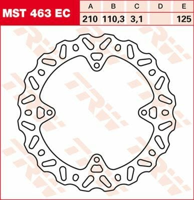 Brake Rotor Fix Wave L/R TRW TRW MOTOVEIKALS 21
