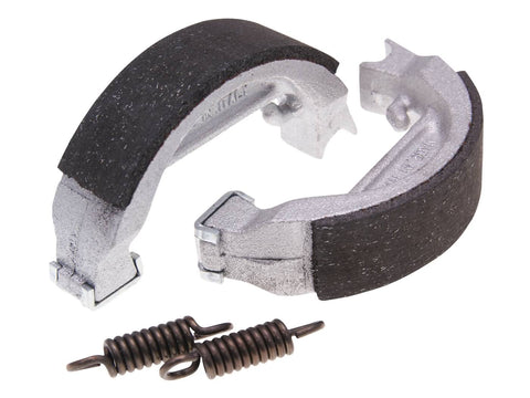 brake shoe set Polini 80x18mm w/ springs for drum brake for Honda Camino, Peugeot 103, 104, Puch Maxi (spoke wheel), MV50X, X30, X50 POLINI MOTOVEIKALS 21