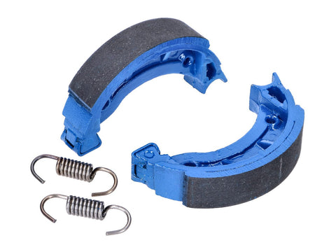 Brake shoe set Polini Sport 90x18mm incl. springs for drum brake for Piaggio / Vespa Ciao, Bravo, Grillo, SI, Vespino with spoke wheel POLINI MOTOVEIKALS 21