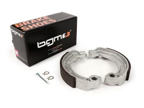 Brake shoes -BGM PRO Ų=150x24mm- VESPA PX (f/r), PK (f/r), T5 125cc (f/r), Rally180 (VSD1T), Rally200 (VSE1T) (r), Sprint (r), TS125 (VNL3T) (r), GT125 (VNL2T) (r), GTR125 (VNL2T) (r), GL150 (VLA1T) (r), SS180 (r), GS160 (r), GS150 / GS3 (VS5T) (r) BGM PRO MOTOVEIKALS 21