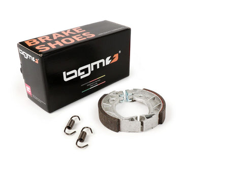 Brake shoes -BGM PRO Ų=90x18mm- Piaggio Boxer, Piaggio Bravo, Piaggio Ciao, Piaggio Free 50 (1994-1995), Piaggio Si, Piaggio Superbravo, Piaggio Vespino F9, Piaggio, PiaggioVelofax, Benelli Motorella 50, Benelli G2, Benelli G2L, Fantic Motor Issimo 50, G BGM PRO MOTOVEIKALS 21