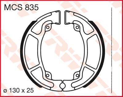 Brake Shoes Standard TRW TRW MOTOVEIKALS 21