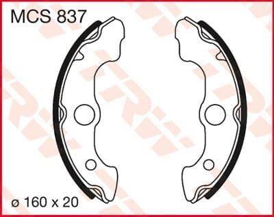 Brake Shoes Standard TRW TRW MOTOVEIKALS 21