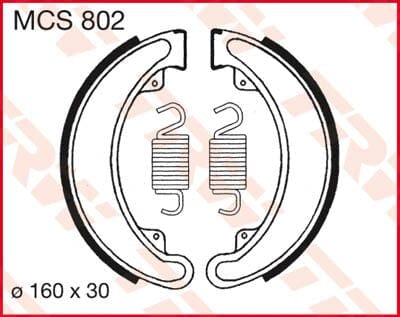 Brake Shoes Trw Mcs802 TRW TRW MOTOVEIKALS 21