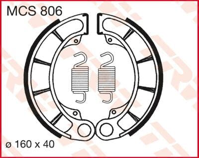 Brake Shoes Trw Mcs806 TRW TRW MOTOVEIKALS 21