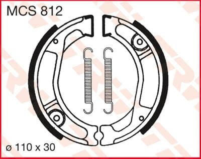 Brake Shoes Trw Mcs812 TRW TRW MOTOVEIKALS 21
