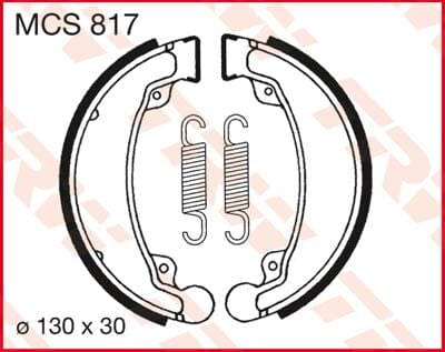 Brake Shoes Trw Mcs817 TRW TRW MOTOVEIKALS 21