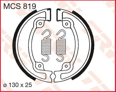 Brake Shoes Trw Mcs819 TRW TRW MOTOVEIKALS 21