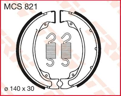 Brake Shoes Trw Mcs821 TRW TRW MOTOVEIKALS 21