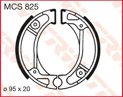 Brake Shoes Trw Mcs825 TRW TRW MOTOVEIKALS 21