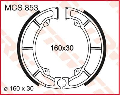 Brake Shoes Trw Mcs853 TRW TRW MOTOVEIKALS 21