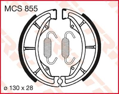 Brake Shoes Trw Mcs855 TRW TRW MOTOVEIKALS 21