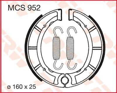 Brake Shoes Trw Mcs952 TRW TRW MOTOVEIKALS 21