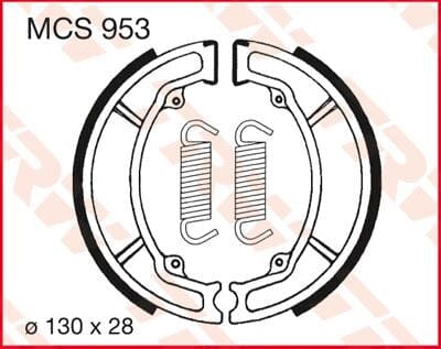 Brake Shoes Trw Mcs953 TRW TRW MOTOVEIKALS 21