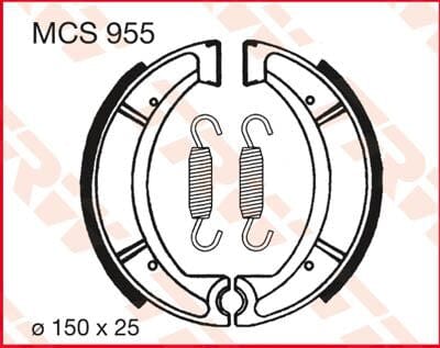 Brake Shoes Trw Mcs955 TRW TRW MOTOVEIKALS 21