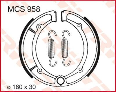 Brake Shoes Trw Mcs958 TRW TRW MOTOVEIKALS 21