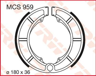 Brake Shoes Trw Mcs959 TRW TRW MOTOVEIKALS 21