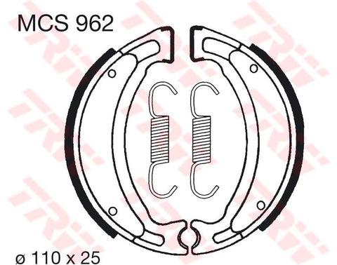 Brake Shoes Trw Mcs962 TRW TRW MOTOVEIKALS 21