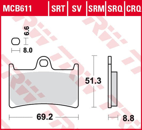 Bremžu kluči TRV MCB611 TRW MOTOVEIKALS 21