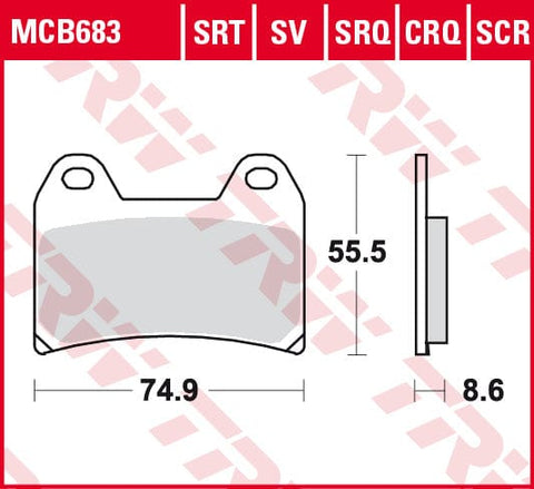 Bremžu kluči TRV MCB683 TRW MOTOVEIKALS 21