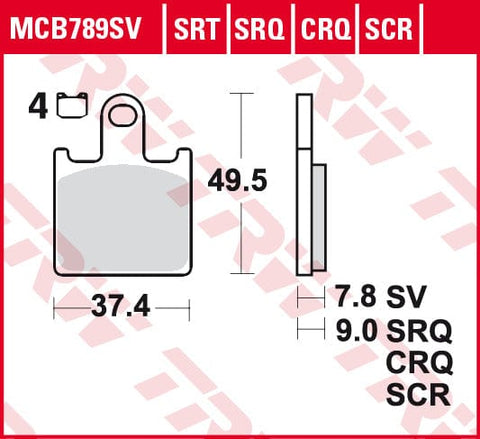 Bremžu kluči TRV MCB789SV TRW MOTOVEIKALS 21