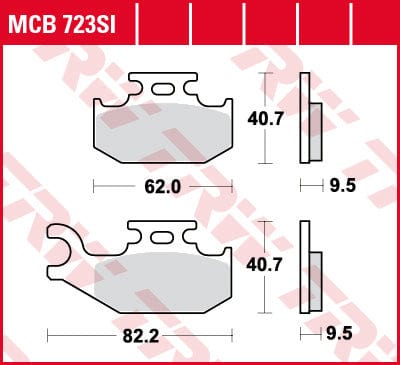 Bremžu kluči TRW MCB 723SI TRW MOTOVEIKALS 21