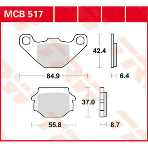 Bremžu kluči TRW MCB517 TRW MOTOVEIKALS 21