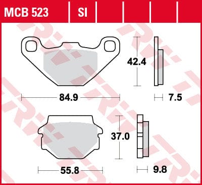 Bremžu kluči TRW MCB523 TRW MOTOVEIKALS 21