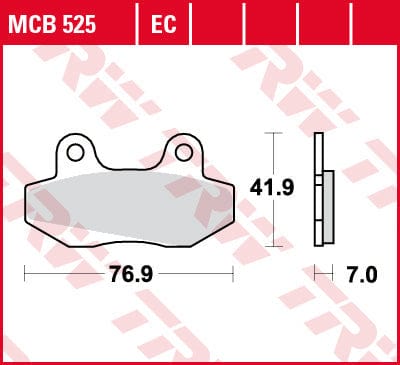 Bremžu kluči TRW MCB525 TRW MOTOVEIKALS 21