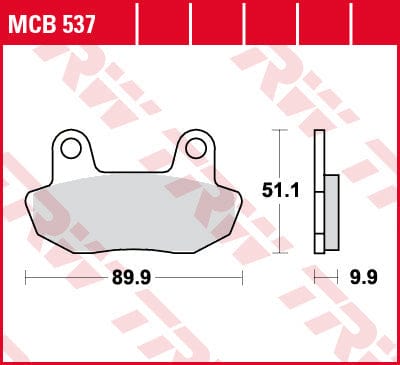Bremžu kluči TRW MCB537 TRW MOTOVEIKALS 21